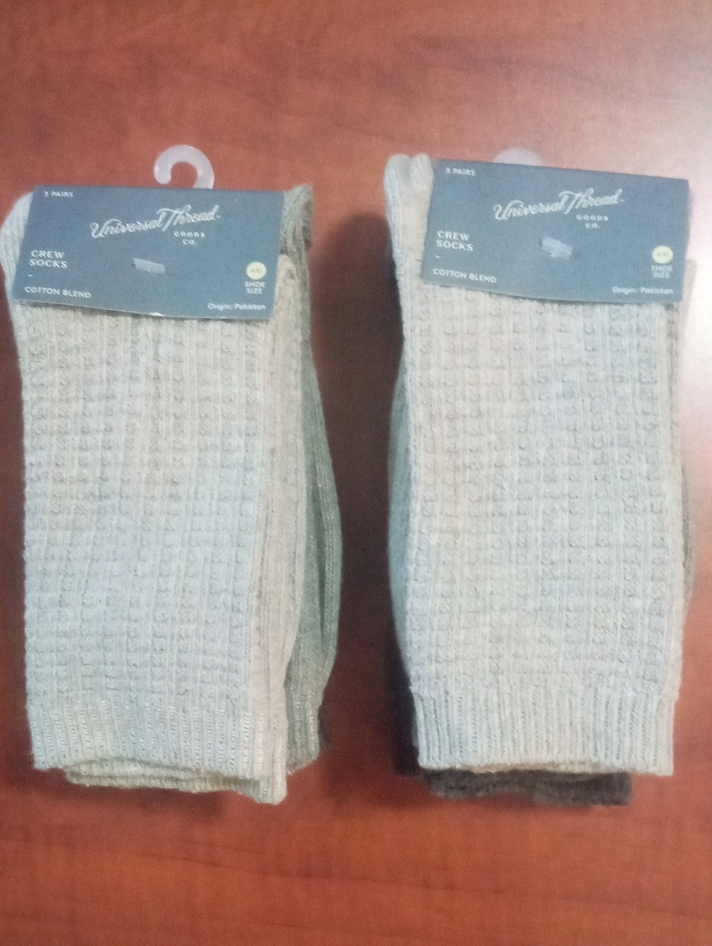 Universal Thread Crew She Cjs 2 Packages 6 Pair Total NWT Gray
